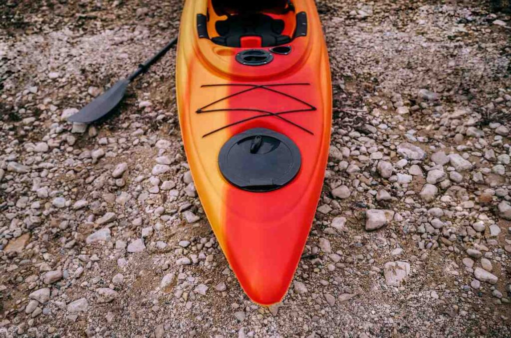 kayak hull aerial view centerline for motor mounting position